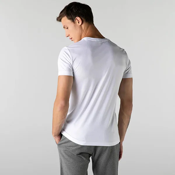 Áo Phông Nam Lacoste Men's T-Shirt TH2216 16B Màu Trắng Size 2