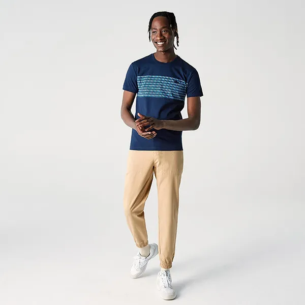 Áo Phông Nam Lacoste Slim Fit Tshrit TH0229.29L Màu Xanh Navy Size 2