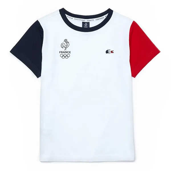 Áo Phông Nam Lacoste Sport Olympic Francea T-Shirt 3747 A10 Phối Màu Size 5