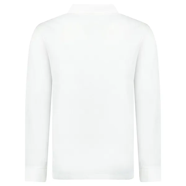 Áo Polo Dài Tay Nam Burberry Hartford Long Sleeve Check Polo White 80844031002 Màu Trắng Size XS