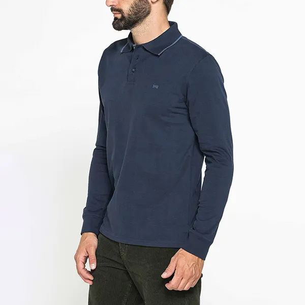 Áo Polo Dài Tay Nam Carrera Jeans 822B0052X_687A Màu Xanh Than Size M