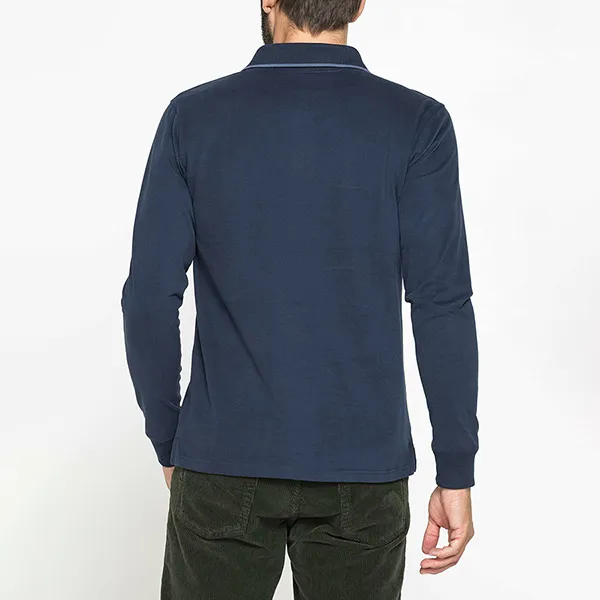 Áo Polo Dài Tay Nam Carrera Jeans 822B0052X_687A Màu Xanh Than Size M