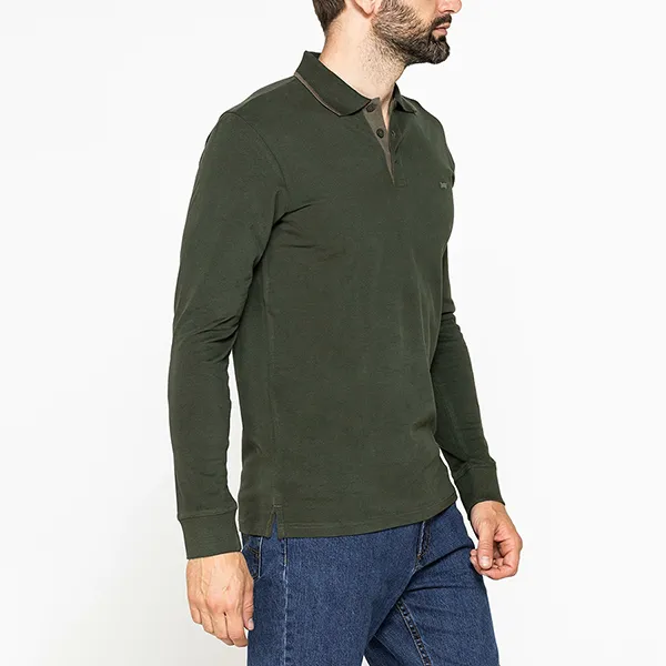 Áo Polo Dài Tay Nam Carrera Jeans 822B0052X_780 Màu Xanh Rêu Size M