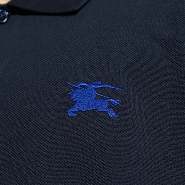 Áo Polo Nam Burberry In Navy EKD Embroidered Logo 80914231 Màu Xanh Size S