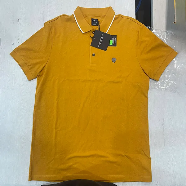 Áo Polo Nam CPS Chaps C21SMLC203 Màu Vàng Mù Tạt Size M
