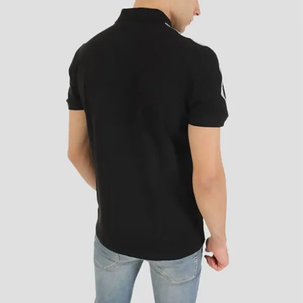 Áo Polo Nam Lacoste Black With Logo Stripe Stretch Regular Fit PH5075 IN 031 Màu Đen Size S