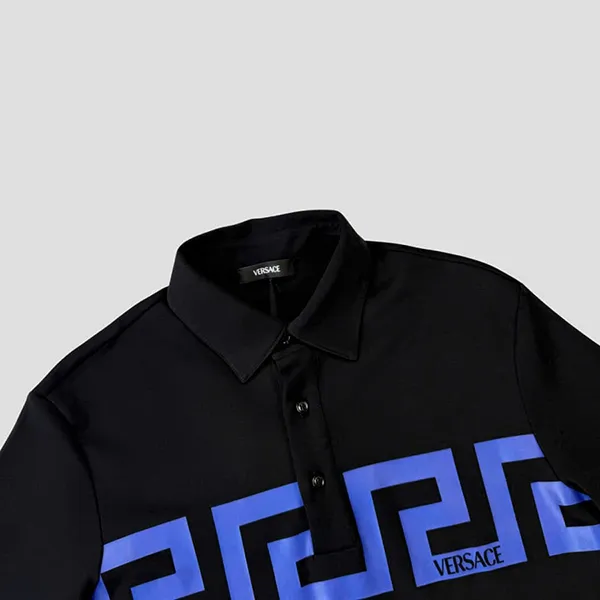 Áo Polo Nam Versace Navy Greco Pattern 1019259 1A13841 2BB60 Màu Xanh Đen Size XS
