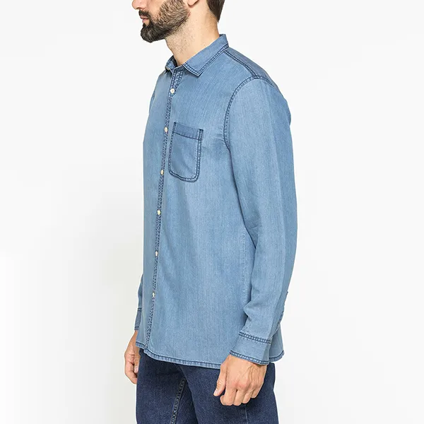 Áo Sơ Mi Nam Carrera Jeans 211A1227A_500 Màu Xanh Nhạt Size M