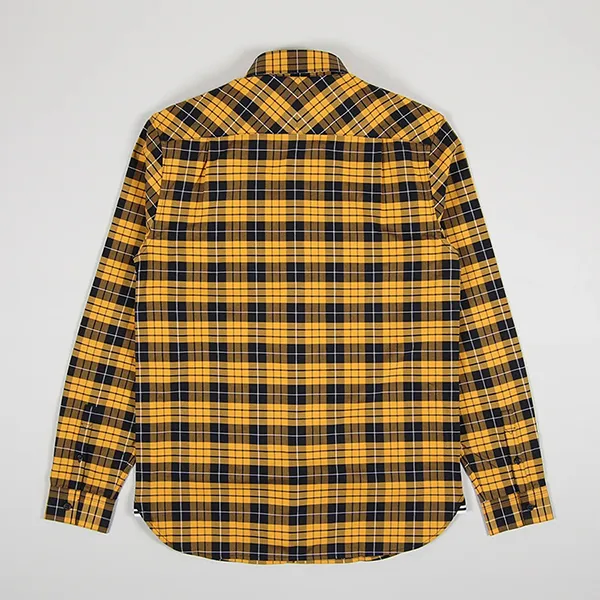 Áo Sơ Mi Nam Fred Perry Tartan Oxford Shirt M9514 - 904 Màu Vàng/Đen Size S