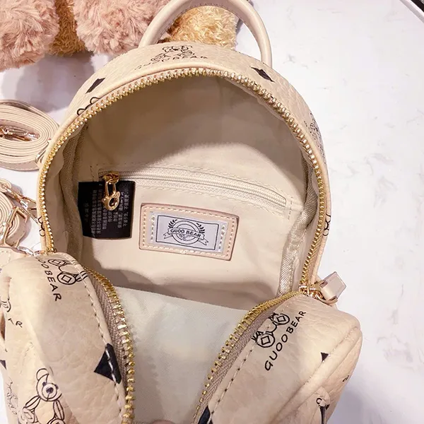 Balo Nữ Guoo Bear GU1144 Màu Be Size S