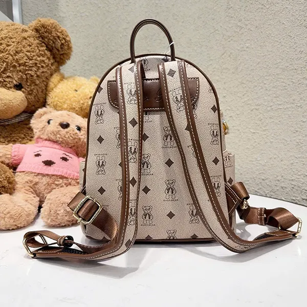 Balo Nữ Guoo Bear GU1151 Màu Xám Nâu Size M