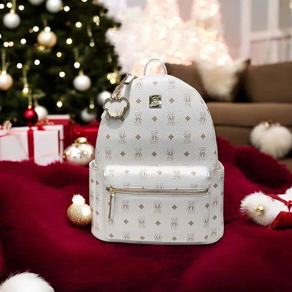 Balo Nữ Guoo Bear GU1173 Màu Trắng Sữa Size XL