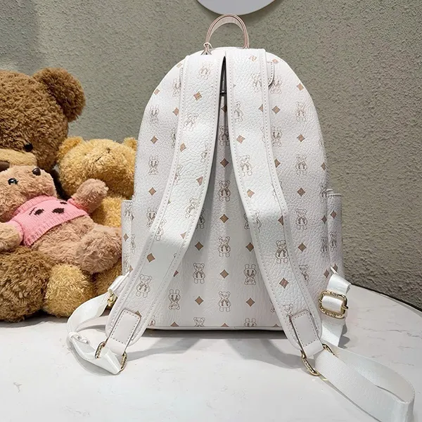 Balo Nữ Guoo Bear GU1173 Màu Trắng Sữa Size XL