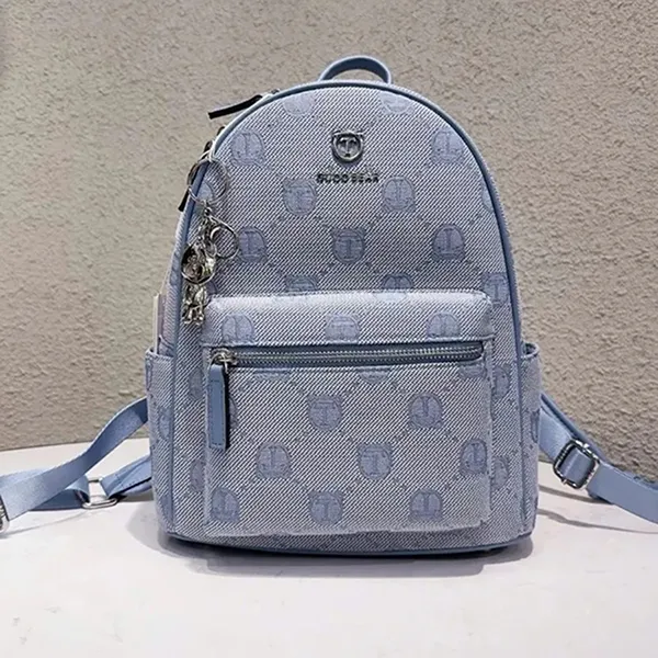 Balo Nữ Guoo Bear GU1182 Màu Xanh Dương Size L