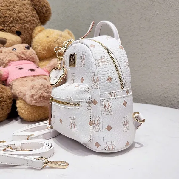 Balo Nữ Guoo Bear GU8020 Màu Trắng Sữa Size S