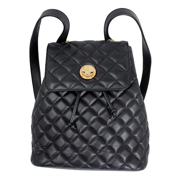 Balo Versace Quilted Leather Backpack Màu Đen
