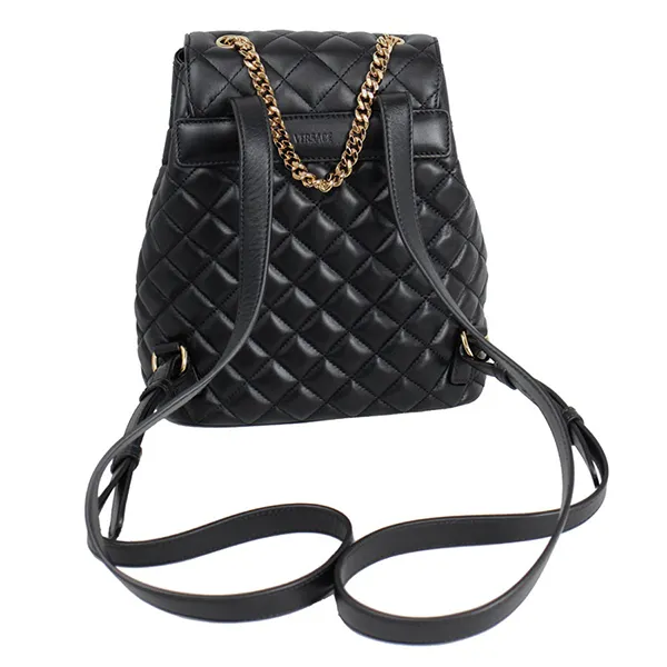 Balo Versace Quilted Leather Backpack Màu Đen