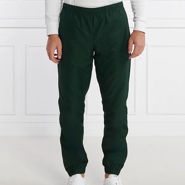 Bộ Quần Áo Gió Tennis/Pickleball Nam Lacoste Sport Recycled Fabric Tennis Tracksuit WH1792 Màu Xanh Lá Size 2