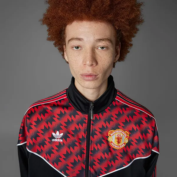 Bộ Quần Áo Thể Thao Nam Adidas Manchester United '91 JF0373 / JF0378 Màu Đỏ - Đen Size XS (Form Á)