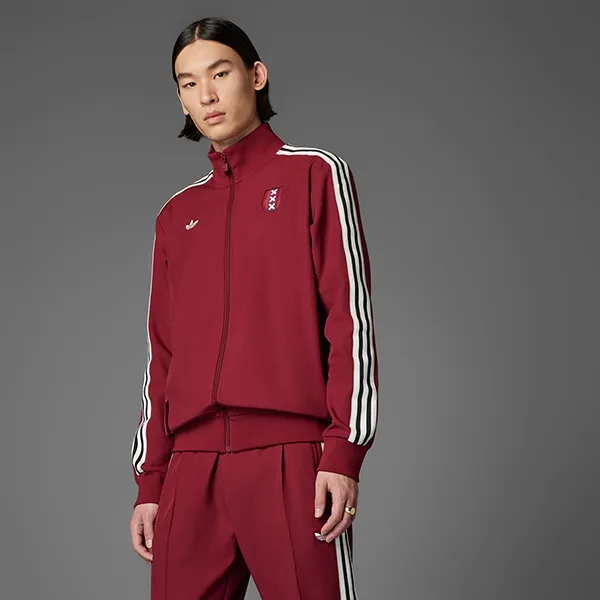 Bộ Thể Thao Nam Adidas Ajax Amsterdam Anniversary JF2743 JF2744 Màu Đỏ Mận Size M (Form Á)
