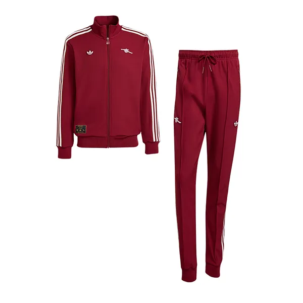 Bộ Thể Thao Nam Adidas Track Top + Track Pants Arsenal Terrace Icons JM9390 JM9389 Màu Đỏ Size L (Form Âu)