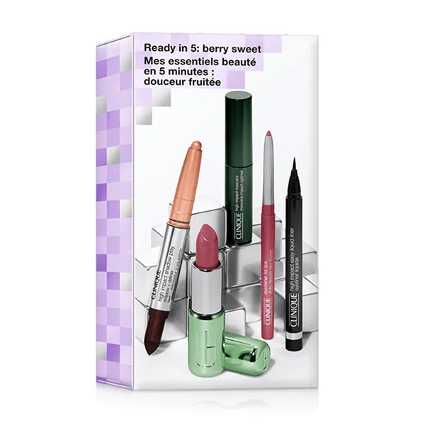 Bộ Trang Điểm Clinique Ready In 5 Berry Sweet (batch code: A84)