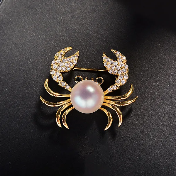 Cài Áo Nữ Meri Little Crab BR932 Màu Vàng