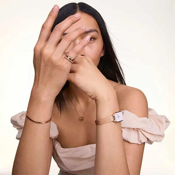 Dây Chuyền Daniel Wellington Elevation Necklace DW00400194 Màu Vàng Hồng