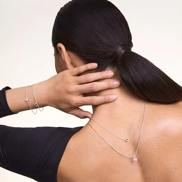 Dây Chuyền Nữ Daniel Wellington S925 DW00401046 Charm Chain Màu Bạc (<50cm)