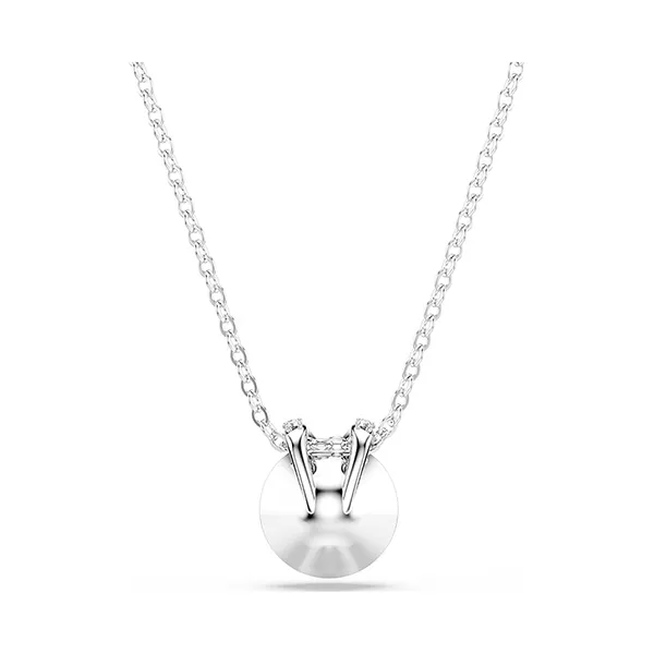 Dây Chuyền Nữ Swarovski Bella Pendant Round Cut Pink Rhodium Plated 5724289 Màu Bạc Hồng