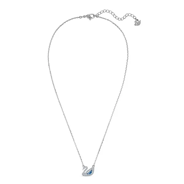 Dây Chuyền Nữ Swarovski Dazzling Swan Blue Necklace By Swarovski Bracelet 5563464 Màu Bạc (Box Xanh)