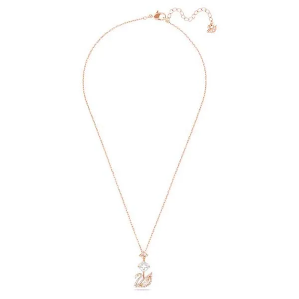 Dây Chuyền Swarovski Swan Pendant Swan, Pink, Rose Gold-Tone Plated 5473024 Màu Vàng Hồng