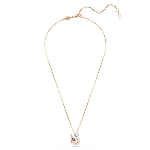 Dây Chuyền Nữ Swarovski Pendant Red, Rose Gold-tone Plated 5732413 Màu Vàng Hồng