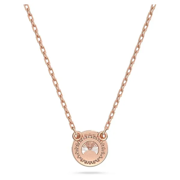 Dây Chuyền Nữ Swarovski Una Angelic Pendant Round Cut, Pavé, White, Rose Gold Tone Plated 5636272 Màu Vàng Hồng