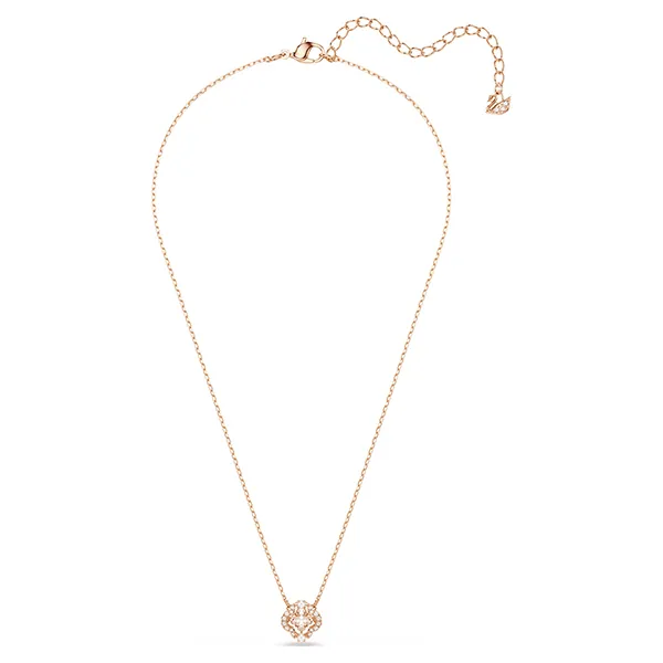 Dây Chuyền Nữ Swarovski Una Necklace Clover, Pink, Rose Gold-Tone Plated 5514488 Màu Vàng Hồng