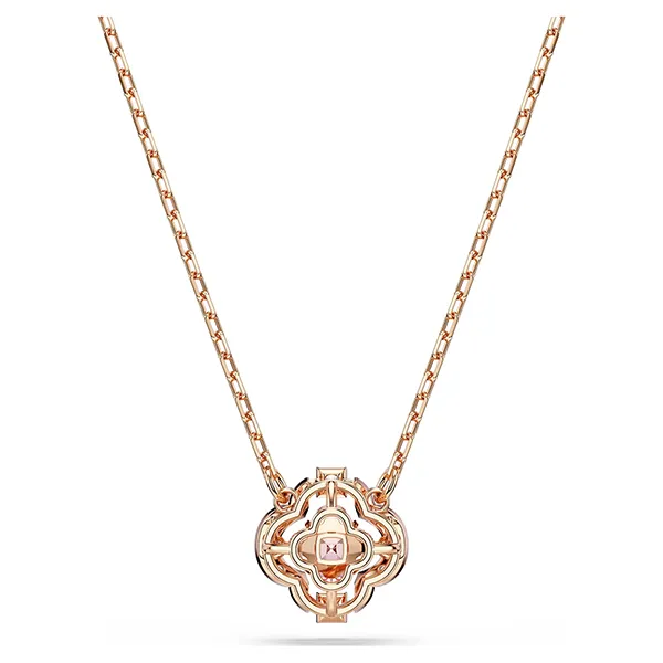 Dây Chuyền Nữ Swarovski Una Necklace Clover, Pink, Rose Gold-Tone Plated 5514488 Màu Vàng Hồng