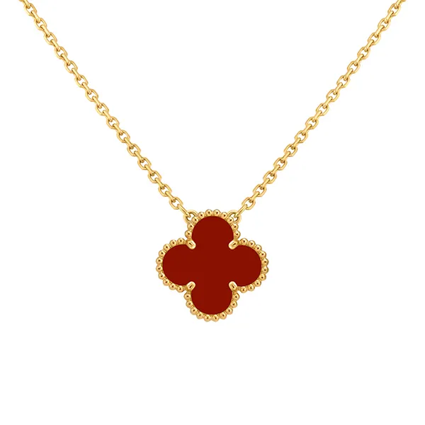 Dây Chuyền Nữ Van Cleef & Arpels Vintage Alhambra Pendant VCARD38500 Màu Vàng/ Đỏ