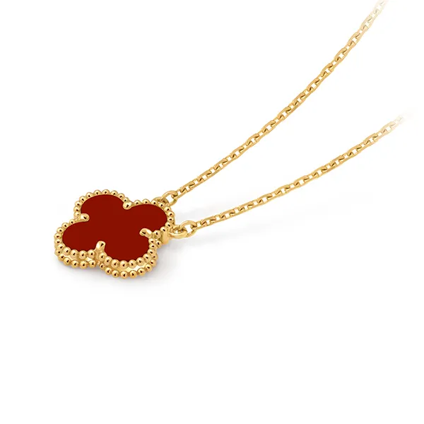 Dây Chuyền Nữ Van Cleef & Arpels Vintage Alhambra Pendant VCARD38500 Màu Vàng/ Đỏ