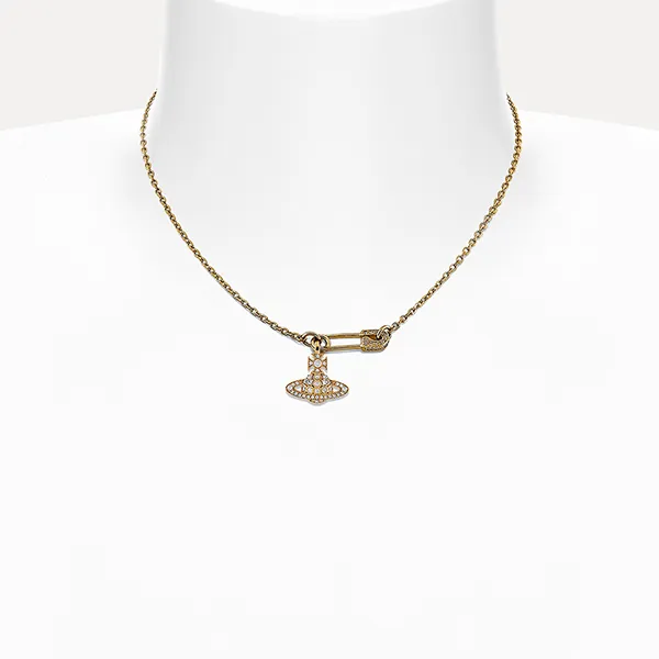 Dây Chuyền Nữ Vivienne Westwood Lucrece Pendant Necklace Màu Vàng Gold