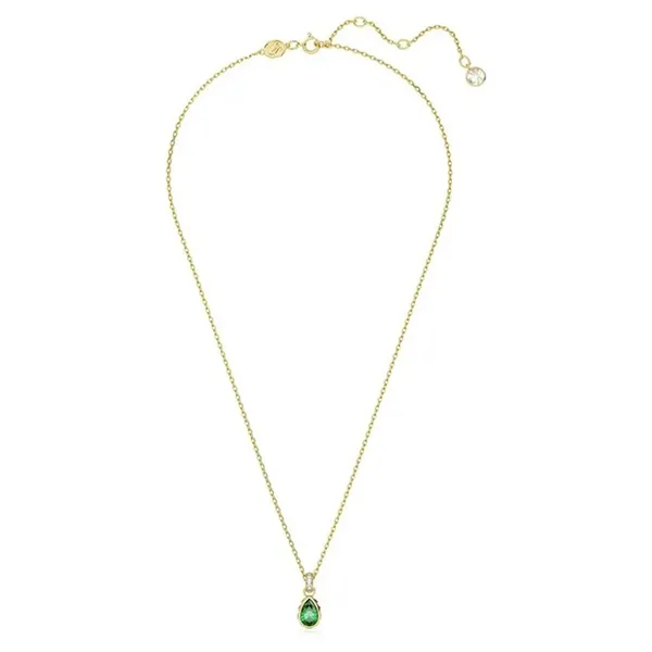 Dây Chuyền Swarovski Stilla Pendant Pear Cut, Green, Gold-Tone Plated 5648751 Màu Vàng - Xanh