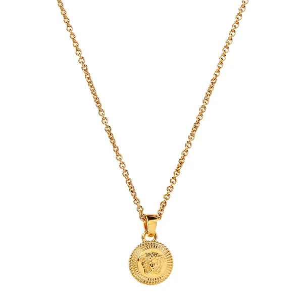 Dây Chuyền Unisex Versace Medusa Biggie Pendant Necklace Màu Vàng Gold