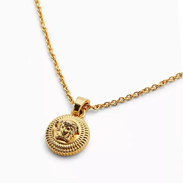 Dây Chuyền Unisex Versace Medusa Biggie Pendant Necklace Màu Vàng Gold