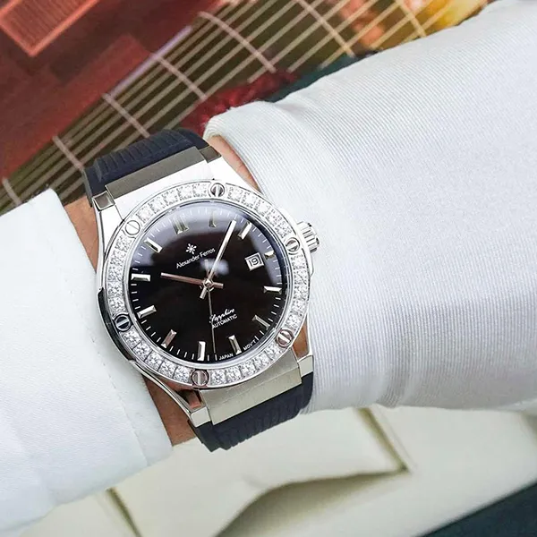 Đồng Hồ Nam Alexander Ferros 6161S-01 Màu Đen - Bạc