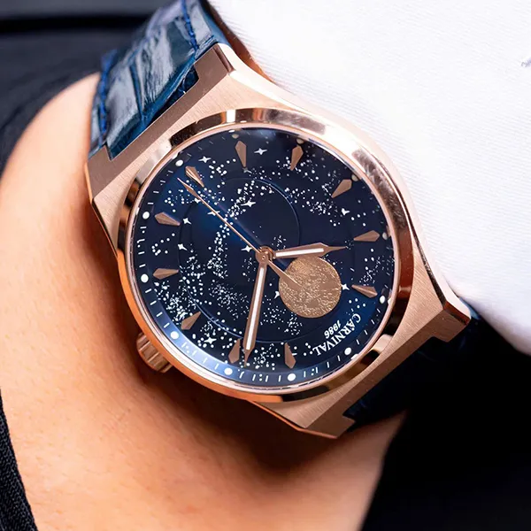 Đồng Hồ Carnival Aquanus Automatic Watch 8182G-VH-DD-X Màu Xanh