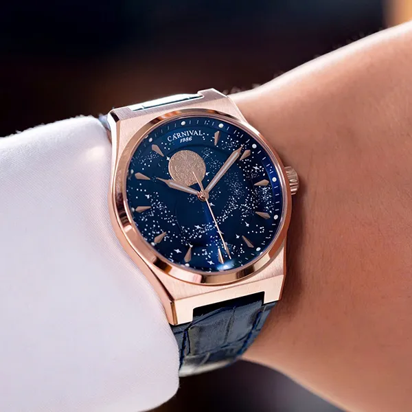 Đồng Hồ Carnival Aquanus Automatic Watch 8182G-VH-DD-X Màu Xanh