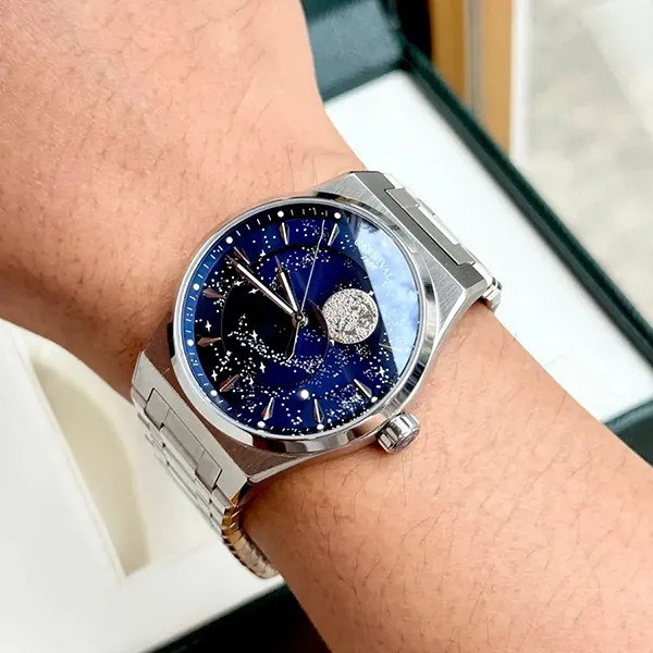 Đồng Hồ Carnival Aquanus Automatic Watch 8182G-VT-X Màu Bạc Xanh