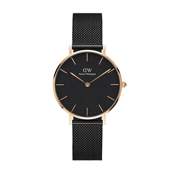 Đồng Hồ Daniel Wellington Petite Ashfield RG Black DW00100307 36mm Màu Đen