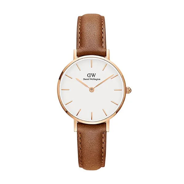 Đồng Hồ Daniel Wellington Petite Durham RG White 28mm DW00100228 Màu Nâu Trắng