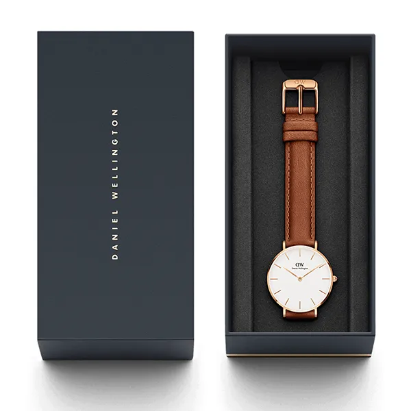 Đồng Hồ Daniel Wellington Petite Durham RG White 32mm DW00100172 Màu Nâu Trắng
