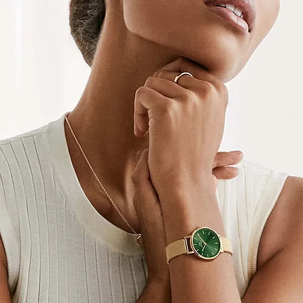 Đồng Hồ Daniel Wellington Petite Emerald Green 32mm DW00100480 Màu Xanh Vàng